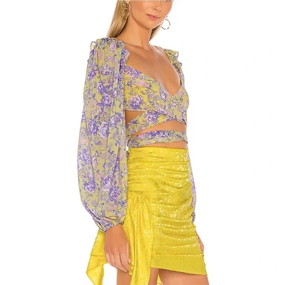 For Love and Lemons TopMaui Wrap Top - Picture 2 of 9